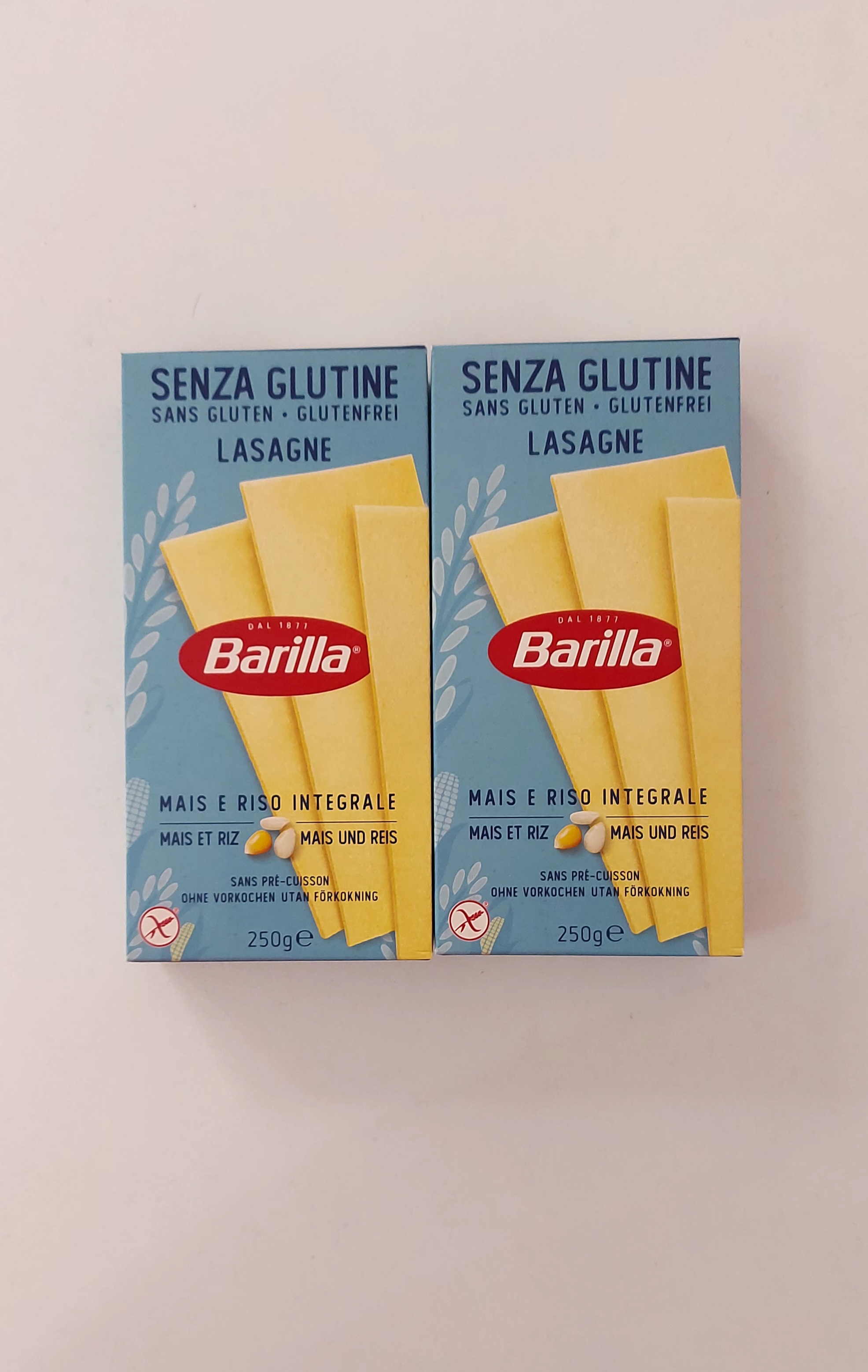 لازانیا بدون گلوتن باریلا ۲۵۰ گرمی