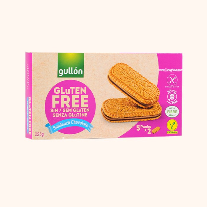 بیسکویت بدون گلوتن شکلات ساندویچ گولون ۲۲۵ گرم