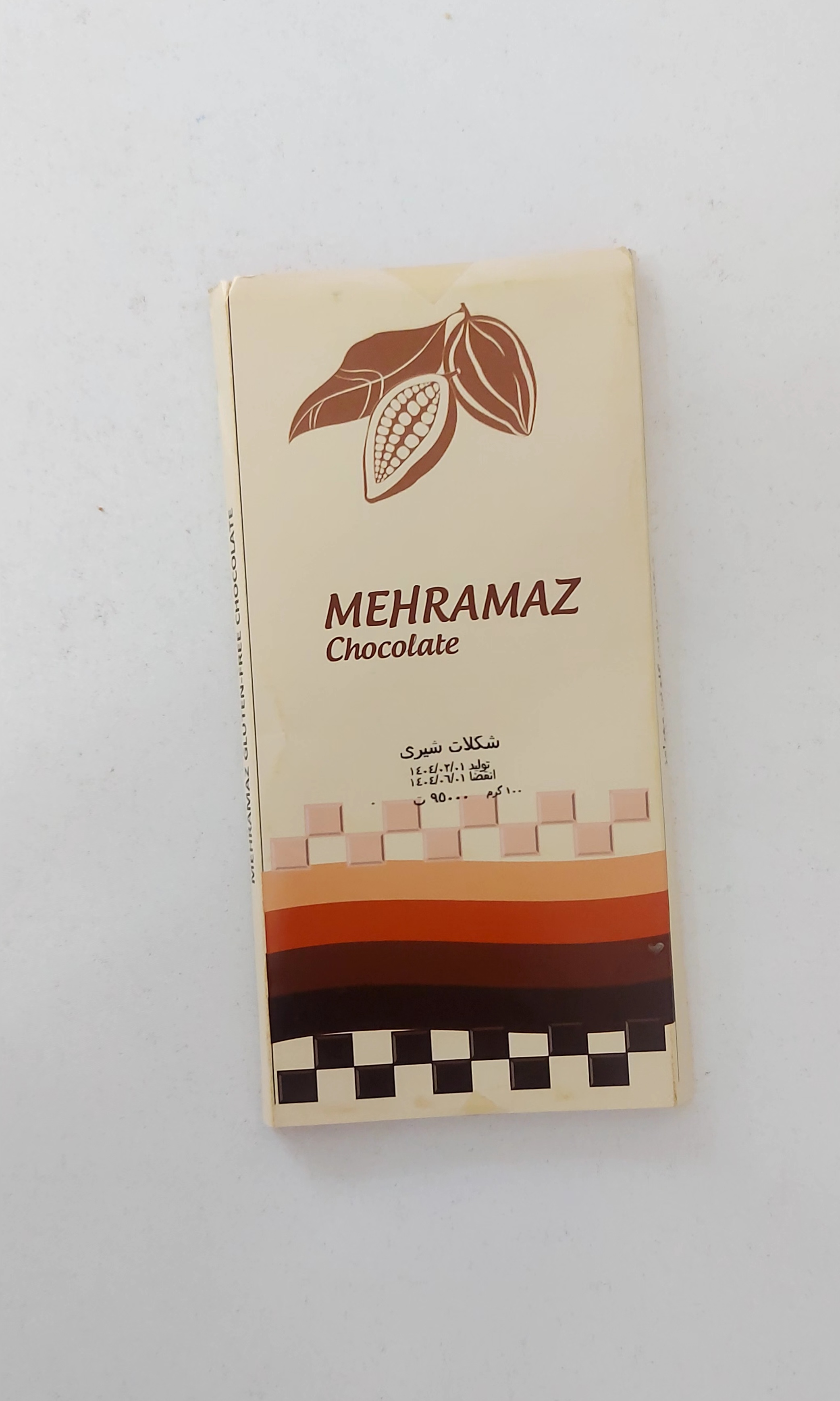 شکلات شیری بدون گلوتن مهرامز ۱۰۰ گرم