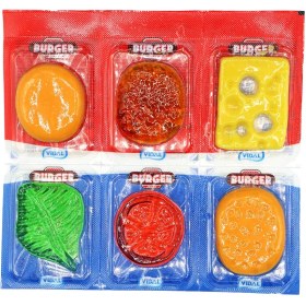 پاستیل مدل همبرگر بدون گلوتن ویدال ۶۶ گرم