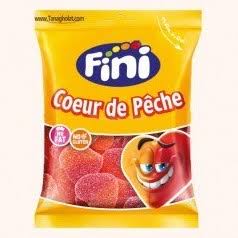 پاستیل شکری بدون گلوتن و بدون چربی قلبی با طعم هلو ۹۰ گرمی فینی