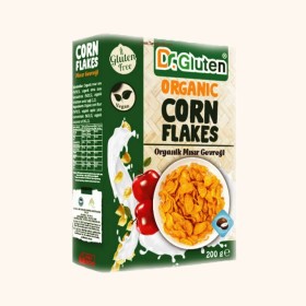 کورن فلکس ارگانیک بدون گلوتن دکتر گلوتن ۲۰۰گرم