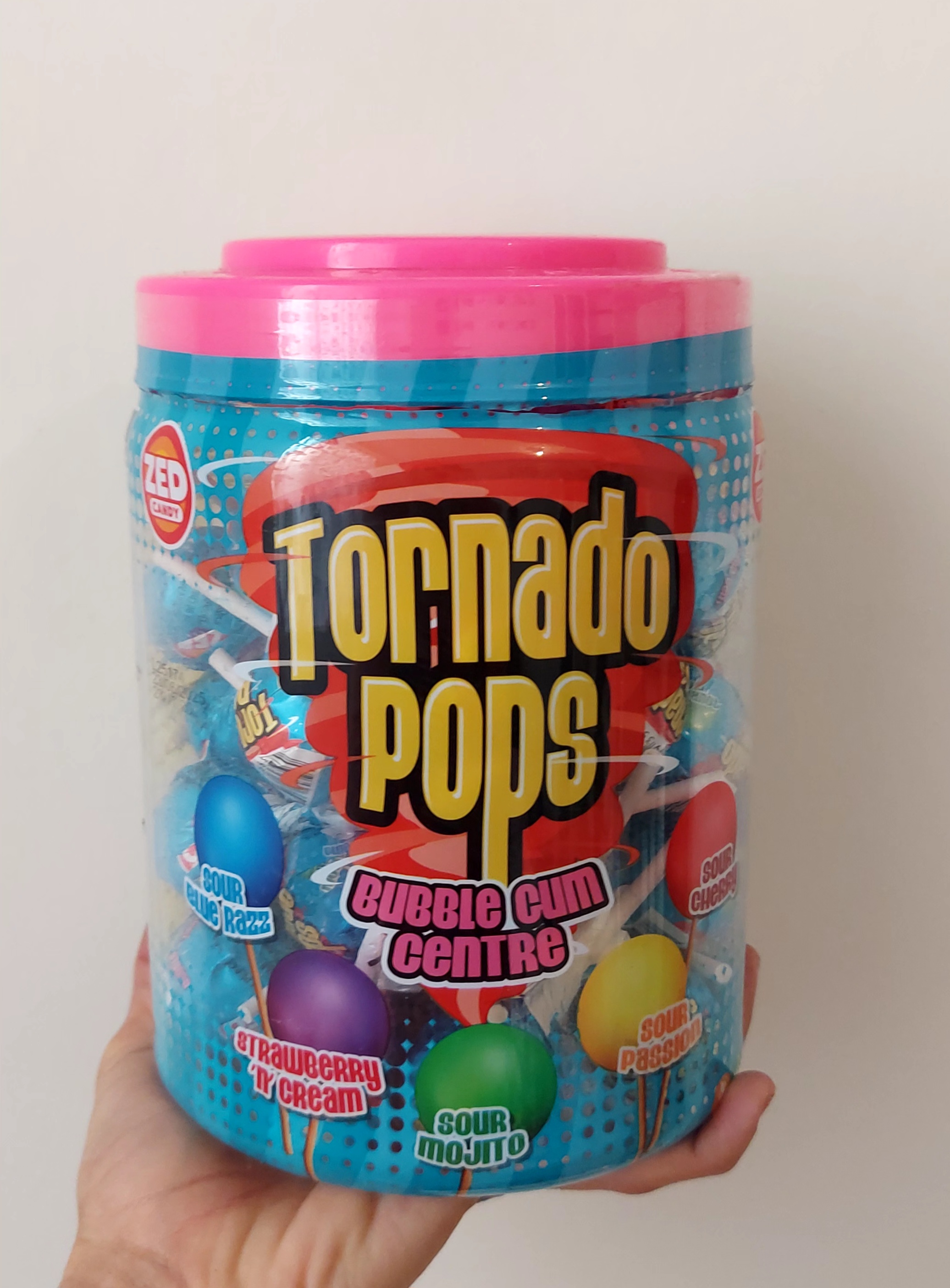 آبنبات چوبی بدون گلوتن و لاکتوز و وجترین ۳۰ گرمی   tornado pops