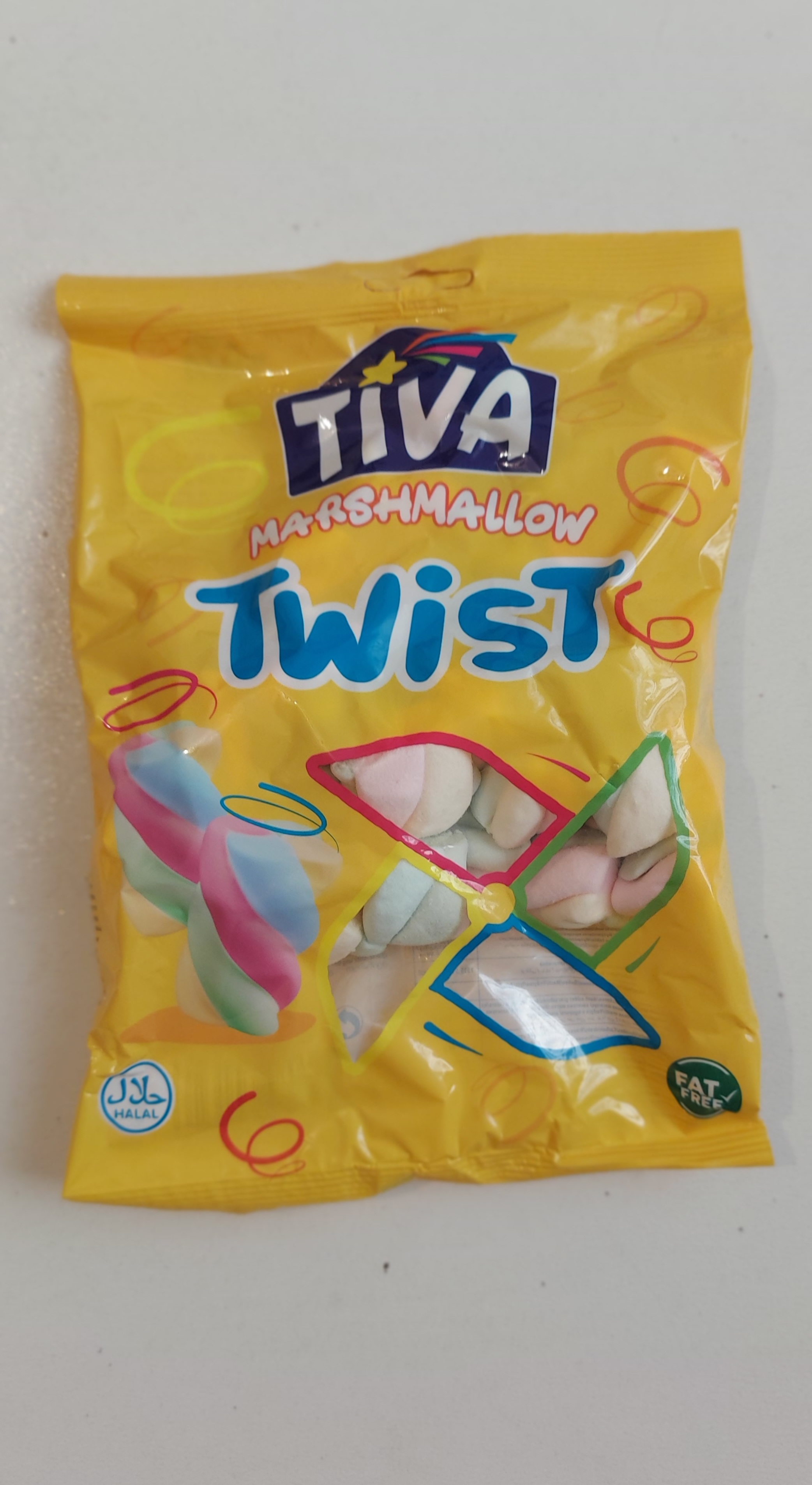 ماشمالو بدون گلوتن طرحtwist تیوا  ۱۴۰ گرم