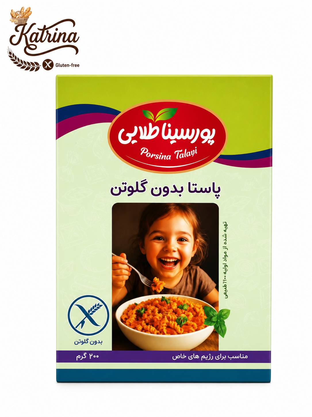 پاستا فرمی فسیلی بدون گلوتن سلامت پژوهان ۴۰۰ گرم