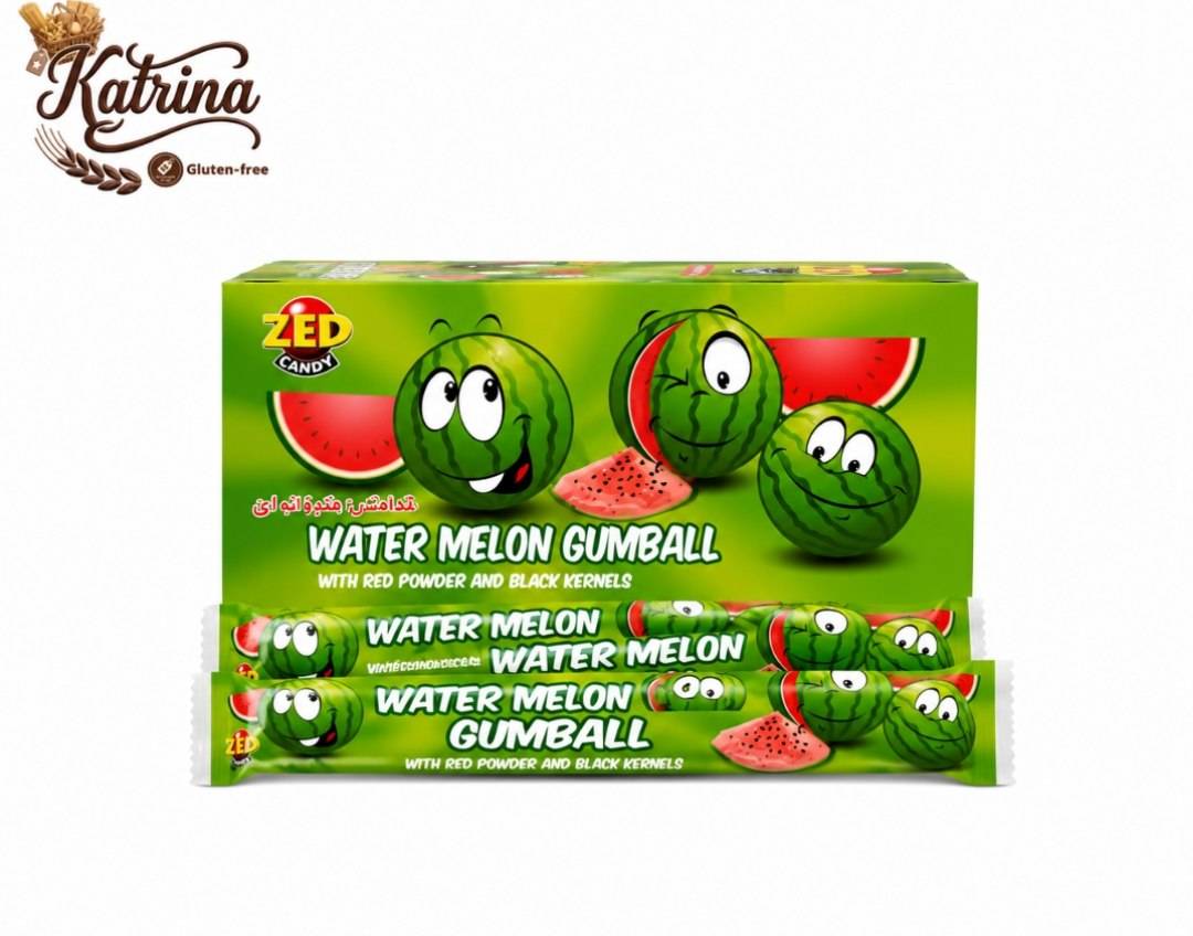 آدامس واتر ملون ۴عددی بدون گلوتن zed candy