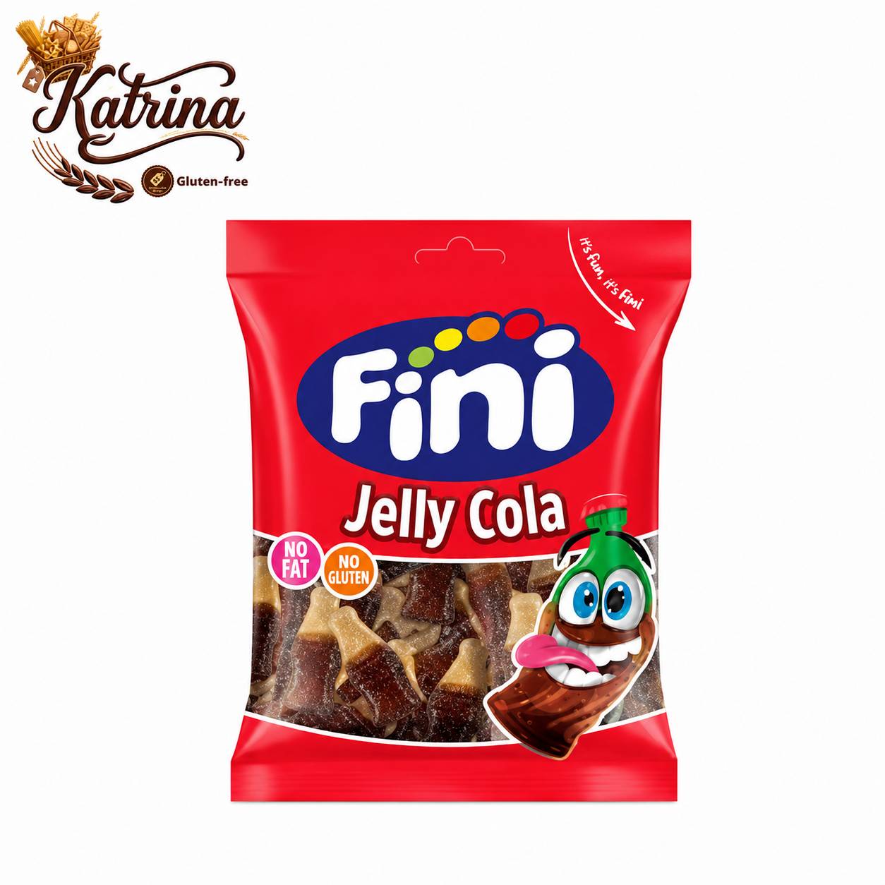 پاستیل نوشابه ای بدون گلوتن شکری فینی ۹۰ گرم