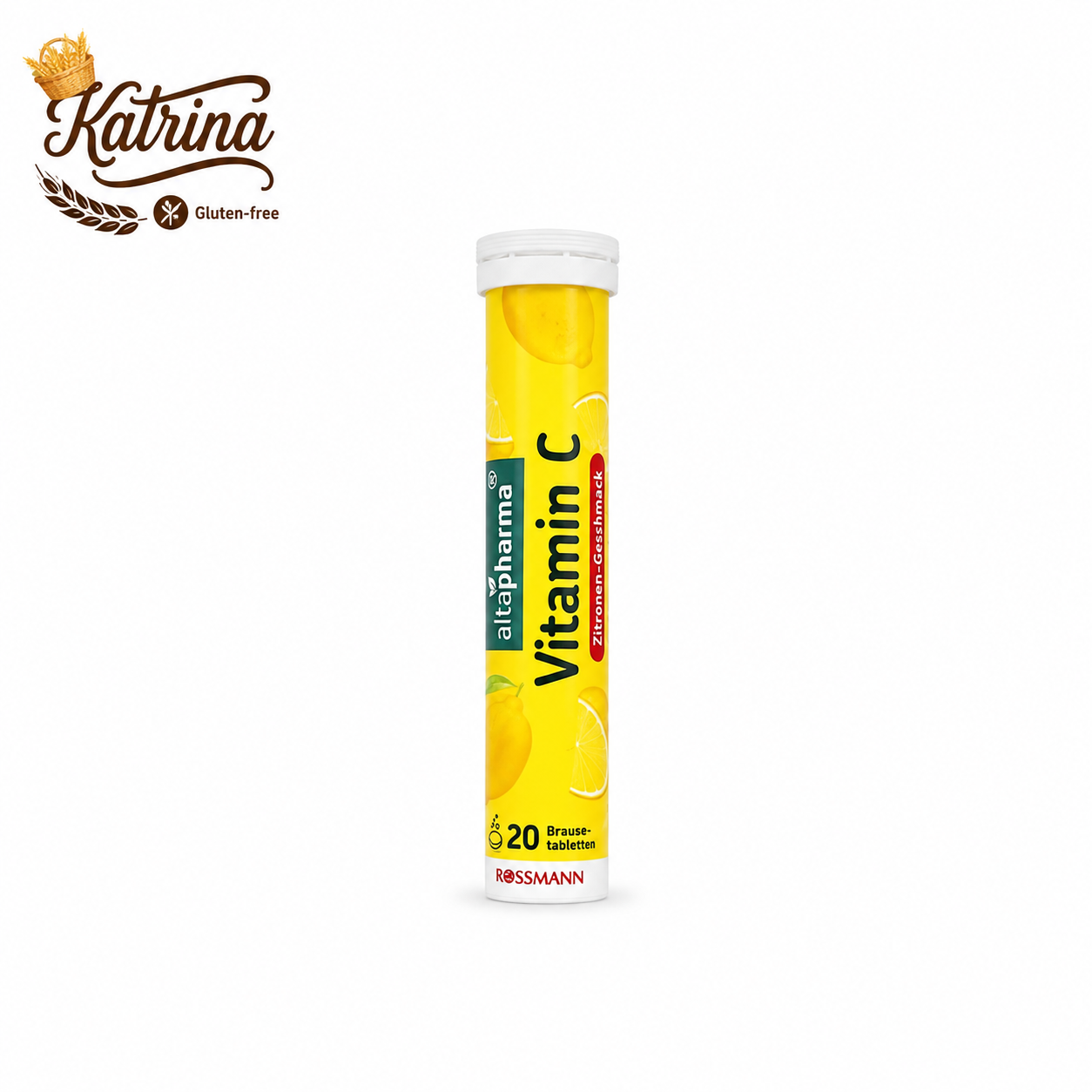 قرص جوشان (مکمل) ویتامین  c بدون گلوتن و وگان‌۲۰ عددی  altapharma با طعم لیمو